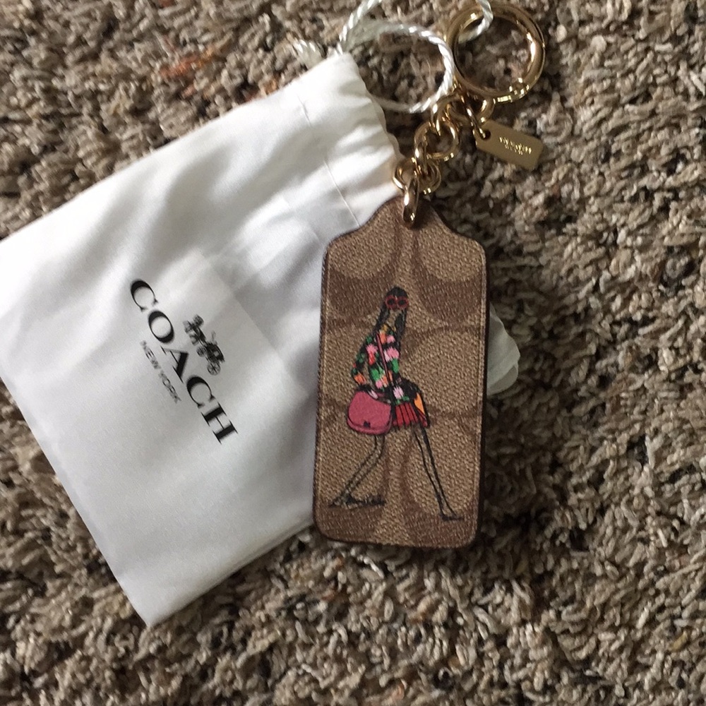 Coach keychain/ bag charm